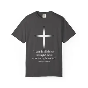 Philippians 4:13 Cross Shirt, I Can Do All Things Christian T-Shirt