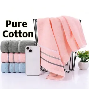 3-Pack Pure Cotton Hand Towels, Super Absorbent Quick Dry, 13.3*29.1 Inchs,Fluffy Durable for Bathroom Spa Pool Daily Use 3 Pack