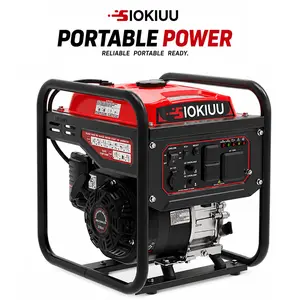 Portable Open Frame Generator 4000W Peak Gas Powered Recoil Start, Quiet Portable Generator for Emergency Home Backup, Camping, Storm Weather, EPA Compliant resistant co protect gasoline super power