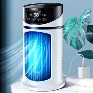 Portable Spray Electric Fan, Cold Air Circulator, USB Multifunctional Timer Fan, Home Dorm Office Humidifier, Quiet Cooling Device