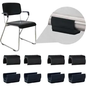 Sled Chair  Floor Protectors with Felt Furniture Pads,Rectangle U Shaped Chair  Tips Caps,Furniture  Protectors Slide Smoothly Protect Floors No  No Noise (Diameter 22mm 8Pack)