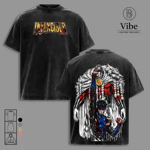 Invincible Thragg & Mark Grayson Vintage Washed Oversized T-Shirt, Tank Top, Anime Superhero Graphic Tee, Premium Heavy Cotton Streetwear, Unisex Comic Urban Fashion Shirt for Invincible Fans