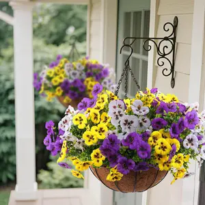 18pcs Artificial Pansy Bouquet UV-Resistant (Suitable for Outdoor Use) Low-Maintenance Silk-Like Pansies Ideal for Outdoor Planters, Porches, Gardens, Patios, and Windowsills Perfect for Home Decor