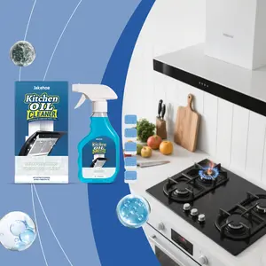 Kitchen grease cleaner, easy-to-clean household cleaner for removing grease and grime from range hoods and stovetops