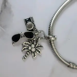 Chams 925 Italy Sterling Silver for Pandora bracelet