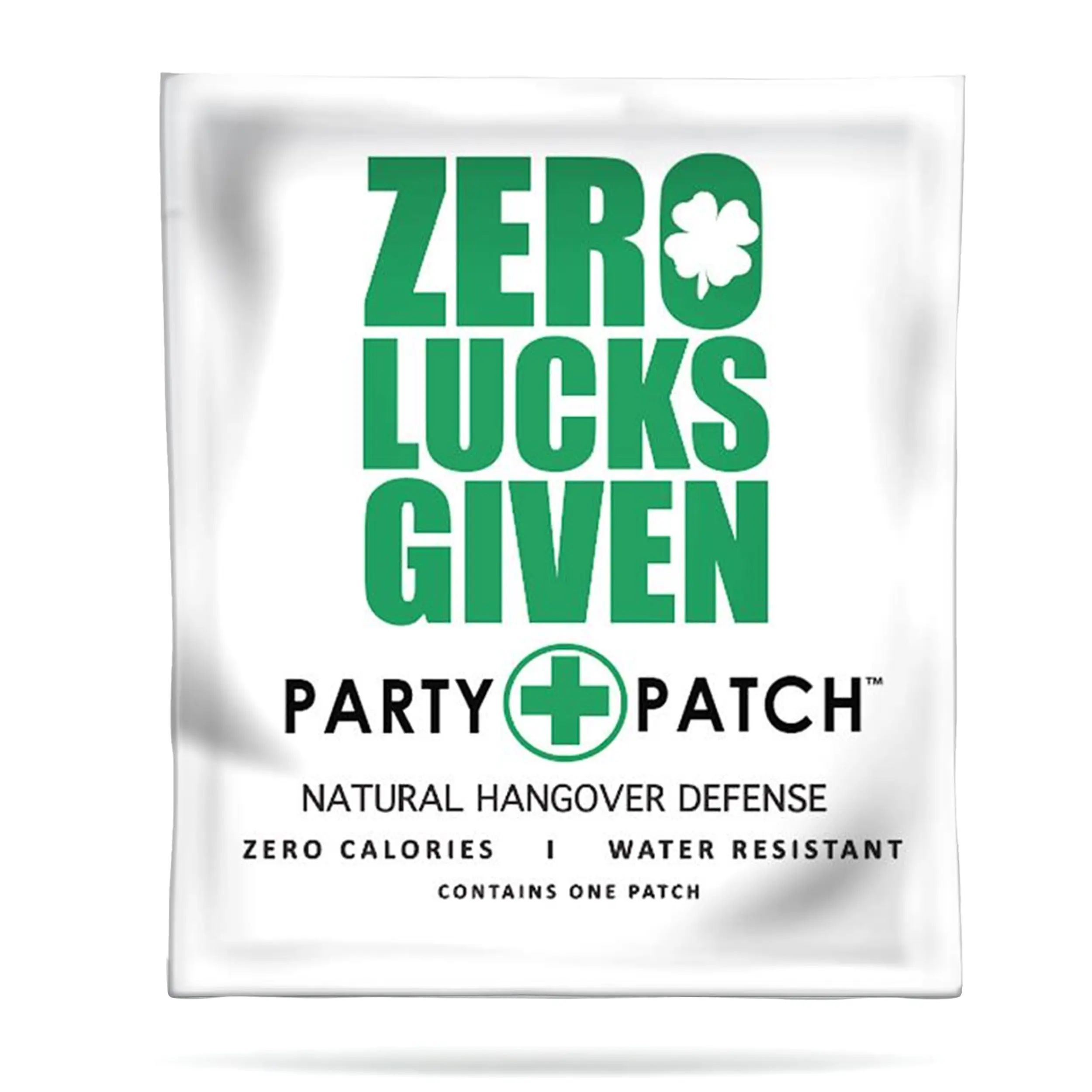 Party Patch - Recovery Sticker Patch - "0 Lucks Given" Festive Party & Night Out Accessory, Party Hats Masks & Accessories