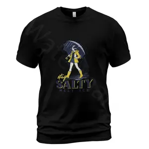 Gildan 5000 100% Cotton T-Shirt - Stay Salty Melt Ice Graphic T-Shirt | Funny Sarcastic Quote Shirt | Unisex Gildan Tee