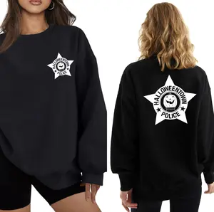 Halloweentown Police Crewnecks + T-shirts (Comfort colors) | Heavyweight Sweatshirt, Comfort Colors T-Shirts | Spooky Halloween Apparel | Cozy Unisex Sweatshirt/ Tshirts | Perfect for Halloween Lovers & Fans | Unique Gift Idea | Available at Shoppy Shop