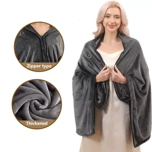 USB Heated Blanket,Portable Heated Shawl,3 Heat Settings Shawl,Softnees Heating Blanket for Car Office Home Travel (150 * 50cm)