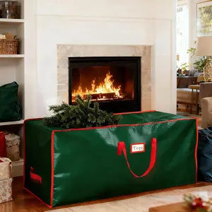 7.5 Ft Christmas Tree Storage Bag, Large Heavy Duty Artificial Tree Bag with Reinforced Handles and Dual Zippers, Extra Large Waterproof Durable Storage Container for Xmas Trees