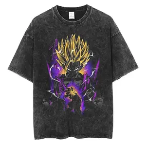 TEEN-PRODIGY" - Gohan DBZ Anime Oversized Vintage Washed T-Shirt | Mens, Womens, Unisex, Vintagewear, Streetwear, Dragon Ball, Hara