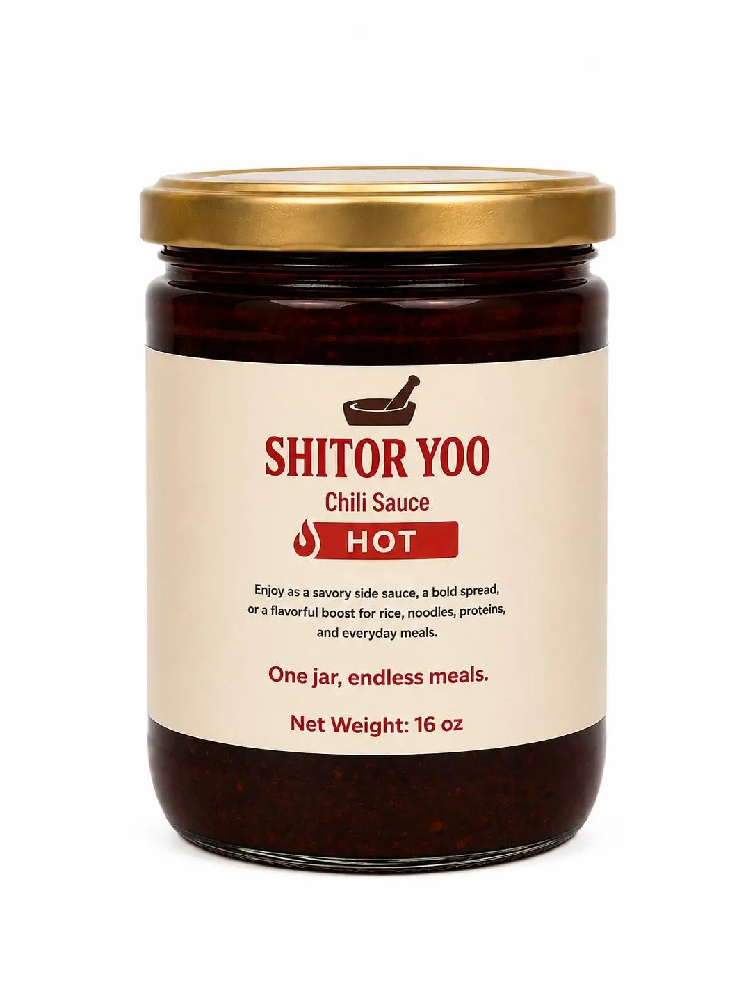 Shitor Yoo Chili Sauce (16oz HOT)