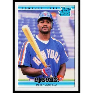 D.J. Dozier 1992 Donruss #20 New York Mets