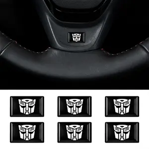 10/20 Piece Set 3D Epoxy Resin Badge Stickers, Car Modification Transformers Badges, Interior Decoration Tools, Automotive Accessories
