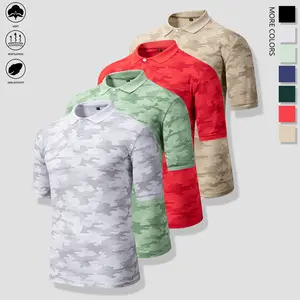 4PCS Men's Camouflage Short Sleeve Tactical Outdoor Edition Polyester Fiber Summer Versatile Wear Military Style Shirt Training Camping Hiking Clothing Large Size Casual