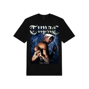 Vintage Rap Hip Hop Tee 2Pac Tupac Shakur Graphic Shirt 90s Rapper Merch Unisex Cotton Oversized Streetwear Hip Hop Legends Fan Outfit Casual Music Trend Viral Top Gift