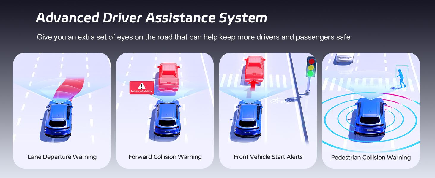 Pelsee S12 Pro Mirror Dash Cam with STARVIS 2 Sensor, Rear View Mirror Camera 5.8GHz WiFi, 4K Front and 1080P Rear Backup Camera for Car, ADAS &BSD, Voice Control, Color Night Vision, 64G Meomory Card