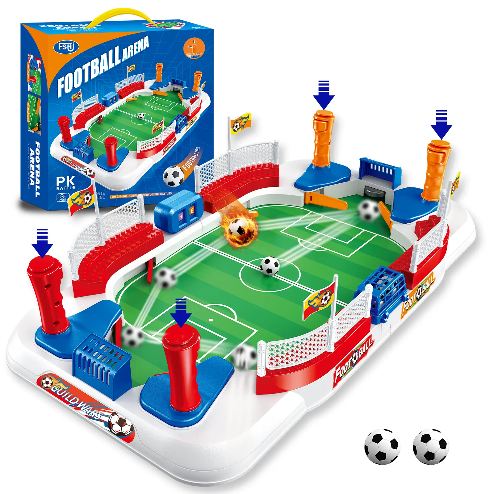 Foosball Table Soccer Game for Kids: Mini Interactive Soccer Board Game - 3 4 5 6 7 8 9+ Year Old Kids Sports Toy for Home Family Party - Fun Birthday Gift for Boys Girls