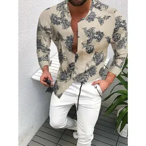 Men's Full Size Button Up Long Sleeve Shirt Plus Size