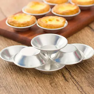 10pcs  for Egg Tart  for Mold Hot Baking Tools Cupcake Cake Cookie Pudding  Aluminum[Fall Deals]