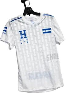 Honduras Camisola Honduras en Blanco H Unisex Tshirt White Soccer Jersey