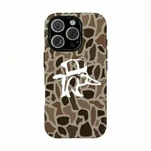 Old School Camo Tough Phone Case, "Redneck Duck" Hunting Phone Case for iPhone 17 16 15 14 13 12 Pro Max / Plus / Pro – Camo Outdoor Unisex, Heavy-Duty Protection, Perfect Gift for Hunters