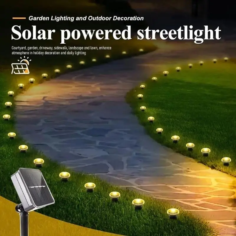 SLSSQHZ 20PCS Outdoor Solar Lights, 8-Mode Solar LED Garden Pathway Lawn Lamp, Waterproof Outdoor Lighting for Weddings, Christmas, Decorative Solar Lights Outdoor, Landscape Path Lights