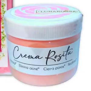 Crema Rosita Acne Cream Moisturizer 2 fl oz Whole Body Use for Adult Acne Prone Skin with Placenta & Cell Mothers Free Soap