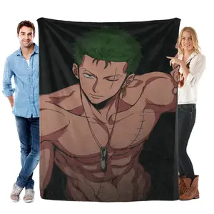 One Piece RoronoaZoro Muscular Throw Who wouldn’t want this as their comfort blanket? A must-have for your One Piece collection