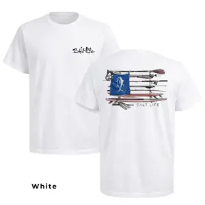 Salt Life Fishing Shirt, Surfboard Fishing Graphic Tee, Coastal Fishing T-Shirt, Saltwater Lifestyle Shirt, Gift for Fishermen