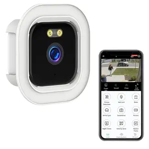 2K Window Camera, Indoor Camera，5G & 2.4GHz WiFi Indoor Dome Camera for Home Security with Full Color Night Vision, Human/Motion Detection, 2-Way Audio, 24/7 Recording