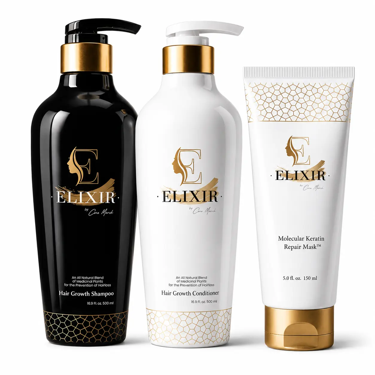 Coco March Complete Hair Renewal, Haircare Bundle to Strengthen, Nourish, and Restore Hair