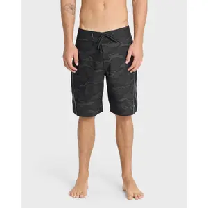 Mercury Gravity Print 21" Boardshorts - Anthracite