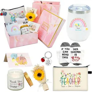 Teacher Appreciation Gifts - 12 OZ, Gift Ideas from Students with Thanks Cards, Thank You Gift Box for for Birthday/Christmas & Back to School
