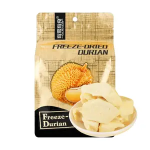 YOULINGYOUSHI Freeze Dried Durian 58g - Premium Thai Golden Pillow, Whole Slice, Individually Wrapped Snack