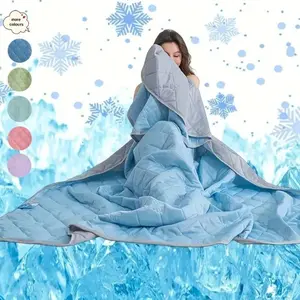 Ice Cream Cooling Blanket, Soft Lightweight Breathable Blanket, Air Conditioning Blanket, Lightweight Cozy Blanket, Comfortable Blanket for Home Office Travel
