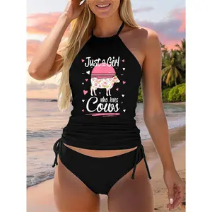 Cow Shirt. Just A Girl Who Loves Cows Two Piece Swimsuit