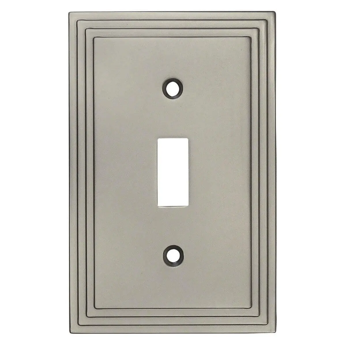 Cosmas 25053-SN Satin Nickel Single Toggle Switchplate Cover