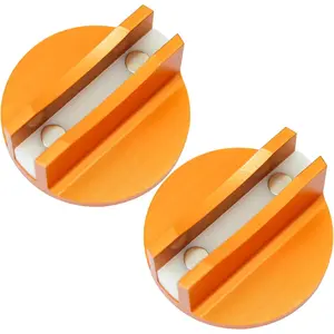 Jack Pad (2 Pack), Universal  Pinch Weld Jack Adapter with  Neodymium , CNC Billet Jack Lift Pad with Nylon Insert for , SUVs,  & Frame Rails