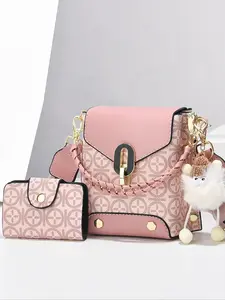 Women's Fashionable Crossbody Bag & Wallet, Casual Versatile Shoulder Bag & Wallet, Trendy All-match Commuter Bag for Daily Used, Crossbody Clutch Purse