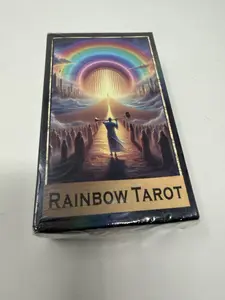 Rainbow Tarot Deck Vivid Prism 78 Card Tarot for Bold Readings with Vibrant Artwork and Inspirational Messages