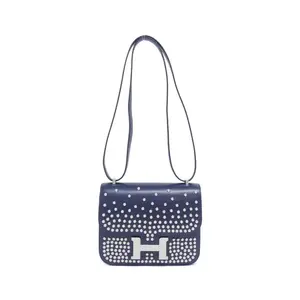 Pre-owned HERMÈS Calfskin Shoulder Bags Constance3 Mini Box Calf Shoulder Bag