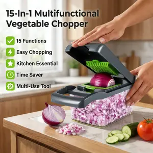 UFORU Multi-purpose vegetable chopper, ideal for vegetables, fruits, and cheese. A portable kitchen gadget that effortlessly handles chopping and meal prep.