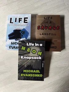 Michael Evanichko The Trilogy of Life Bundle Signed Soft Cover 2nd Editions Gift Wrapped with Book Stickers and Bookmarks Paperback Book Set Paperback Book Set Book Series Book Box Set
