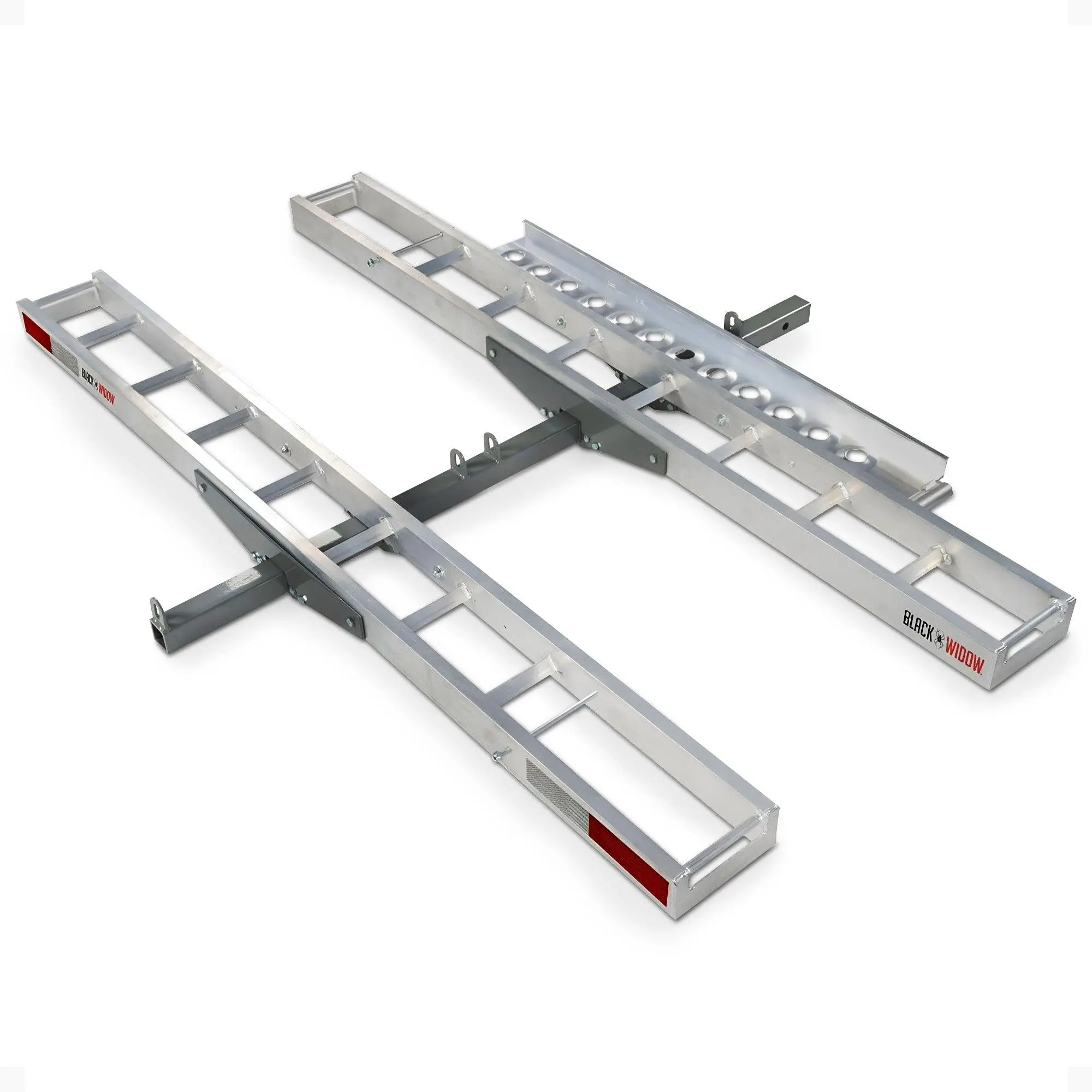 Black Widow Double Motorcycle Carrier with Ramp for 2" Hitch, 600 Pound Capacity Black Widow Double Motorcycle Carrier with Ramp for 2" Hitch, 600 Pound Capacity