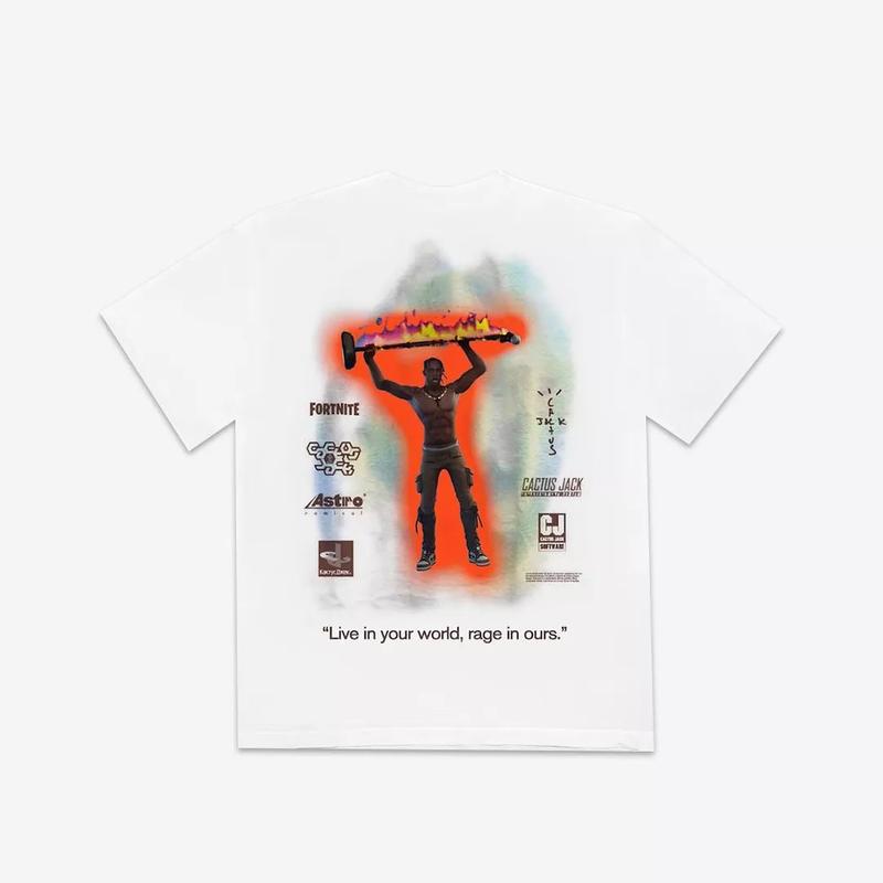 Travis Scott The Scotts Rage Emote T-shirt White