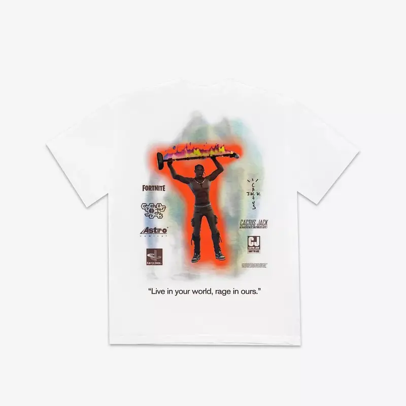 Travis Scott The Scotts Rage Emote T-shirt White