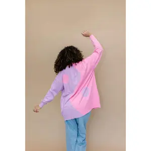 TABY ORIGINAL: The Yin To My Yang Cardigan In LAVENDER & PINK** In Sizes XS-5X!***