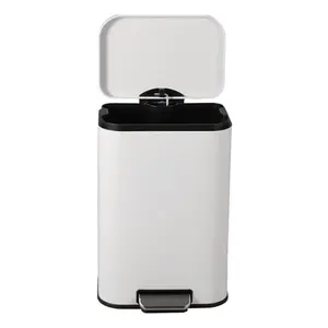 12L Stainless Steel Kitchen Trash Can, Soft-Close Lid, Foot Pedal, Fingerprint-Proof, Removable Inner Bucket