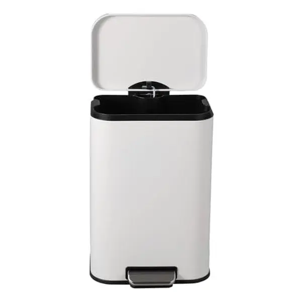 12L Stainless Steel Kitchen Trash Can, Soft-Close Lid, Foot Pedal, Fingerprint-Proof, Removable Inner Bucket